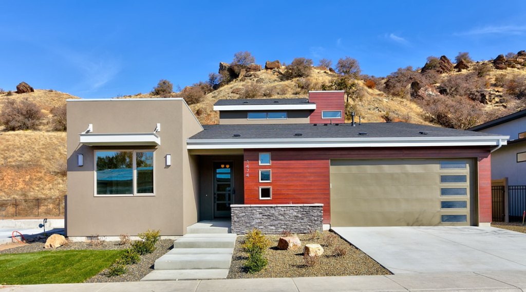 Photo of The Conrad, which is sold. This some features mid-century modern architecture and backs up to the Boise Foothills.